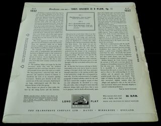 Brahms: Violin Concerto - Ida Haendel / LSO HMV CLP 1032 ED1 LP 3