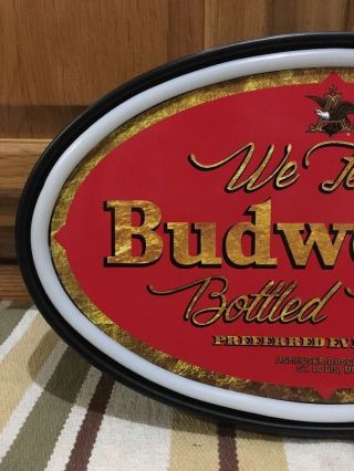 Budweiser LED Light Sign Neon Look Bottles Anheuser Busch Bud Cold Beers Tap 2