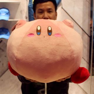JUMBO Kirby Adventure Run Kirby Plush Toy Soft Cushion Pillow RARE Doll 6