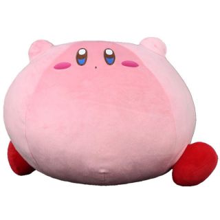 JUMBO Kirby Adventure Run Kirby Plush Toy Soft Cushion Pillow RARE Doll 8