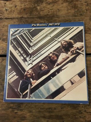 The Beatles 1967 - 1970 Double Blue Vinyl Lp Record Album Sebx - 11843 Usa 1978
