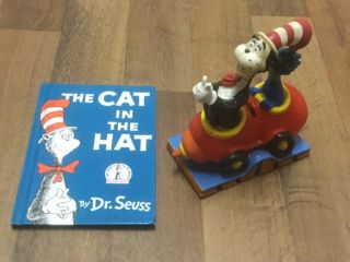 Cat In The Hat Coin Book & Bank Dr.  Seuss Henson Vintage 1997 W/ Whozit 8 "