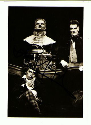 Rik Mayall The Young Ones,  Bottom Signed National Theatre Postcard