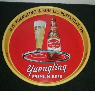 Vintage D.  G.  Yuengling & Sons 13 " Premium Beer Serving Advertising Tray