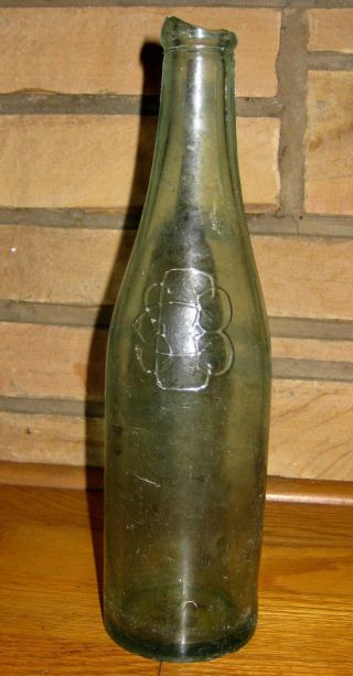 The Cleveland & Sandusky Brewing Co.  Beer Bottle / Aqua Glass 1920s Brewery Rare