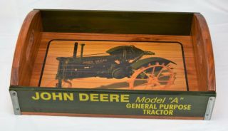 John Deere Model A General Purpose Tractor Wood Garden Serving Tray 7289