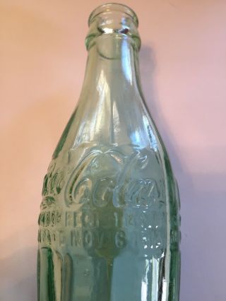 Elizabeth City NC hobble skirt Coca Cola bottle Nov 16 1915 6OZ Coke bottle NC 2