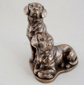 Bronze Labrador Pair