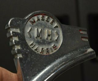 Antique Massey Harris Tractor Art Deco Hood Emblem Grill Badge Ornament