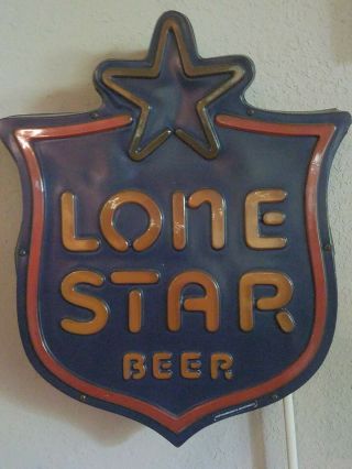 Vintage Lone Star Light Up Beer Sign