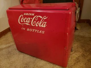 1950 Coca - Cola Metal Cavalier - With Metal Tray -
