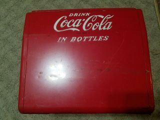1950 Coca - Cola Metal Cavalier - with metal tray - 2