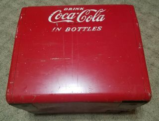 1950 Coca - Cola Metal Cavalier - with metal tray - 6