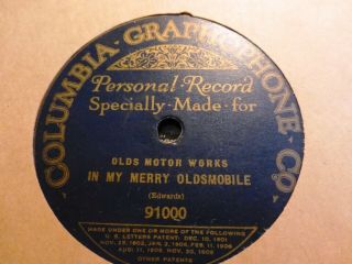 In My Merry Oldsmobile 1905 Personal Record Made Olds Motor 9100 Columbia
