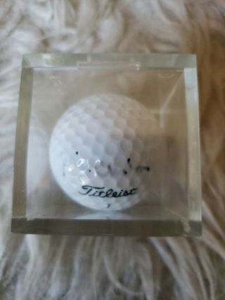 President Bill Clinton Signed/autographed Titleist Golf Ball.  Signature
