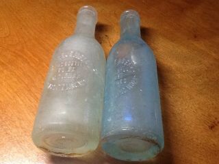 Vintage Antique Old Bottle Embossed Crevemberg 