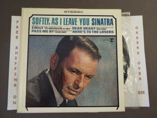 Frank Sinatra Softly As I Leave You Stereo Lp Fs - 1013