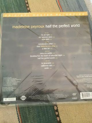 Madeleine Peyroux Half The Perfect World,  LP Vinyl.  Limited Edition 2
