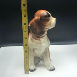 BEAGLE HOUND FIGURINE SCULPTURE vintage porcelain puppy dog statue decor Japan 3
