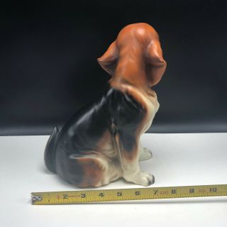 BEAGLE HOUND FIGURINE SCULPTURE vintage porcelain puppy dog statue decor Japan 6