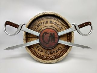 Captain Morgan 3d Swords Bar Sign - Repaired