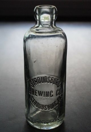 Antique (hutch) Soda Bottle - Stroudsburg Brewing Co.  Stroudsburg Pa.