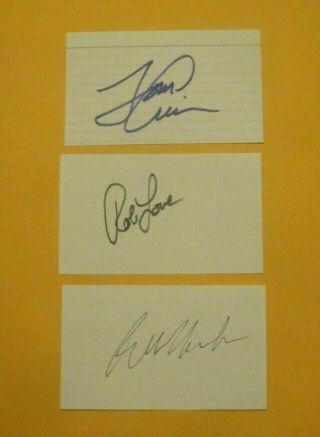 Tom Cruise Signed Rob Lowe Signed & Ralph Macchio Signed - Outsiders Autographs