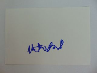 " Inspector Gadget " Matthew Broderick Hand Signed 4x6 Card Autograph World