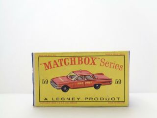 Orig.  Box For 1963 Lesney Matchbox No.  59 