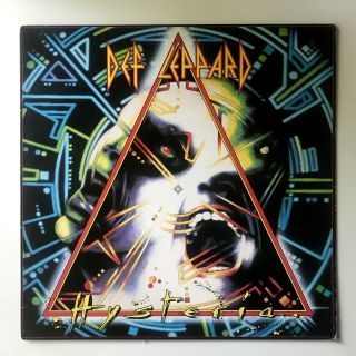 Vtg 1987 Def Leppard Vinyl Hysteria 1st Press Record Album 830 675 1 Rare Ex/nm