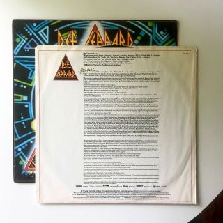 Vtg 1987 DEF LEPPARD Vinyl HYSTERIA 1st Press RECORD Album 830 675 1 Rare EX/NM 3