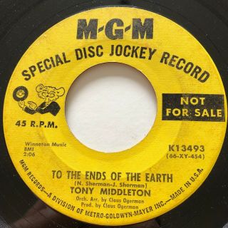 Northern Soul Tony Middleton To The Ends Of The Earth Mgm 45 Very Rare