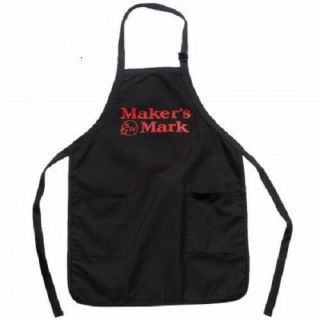 Makers Mark Bottle Shape Apron / Black Chef Style Apron - Maker’s Mark 2