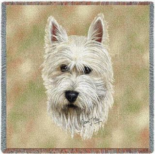Westie (west Highland Terrier) Throw Blanket By Robert May 1135