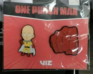 Sdcc Exclusive 2019 Viz Pin Set Of 2 Saitama One - Punch Man
