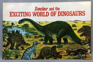 1967 Sinclair Gas & Oil Service Station Dinosaur Dinoland Vintage Advertising