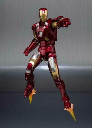 Marvel: Ironman Mk - 7 And Hall Of Armor Set S.  H.  Figuarts Action Figure