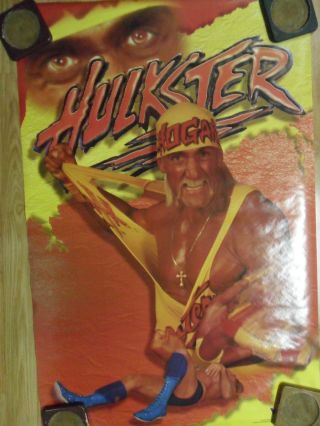 Wcw Wwe Wwf Wrestling Poster Vintage 1995 Hulk Hogan The Hulkster