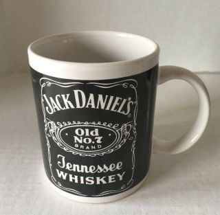 JACK DANIEL ' S 2001 SET OF 4 OLD NO.  7 TENNESSEE WHISKEY COFFEE MUGS 3