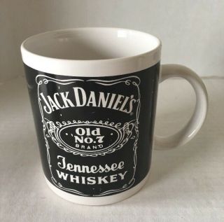 JACK DANIEL ' S 2001 SET OF 4 OLD NO.  7 TENNESSEE WHISKEY COFFEE MUGS 4