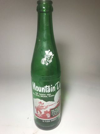 Rare 1965 Vintage Hillbilly Mountain Dew Bottle Filled By Multiple People
