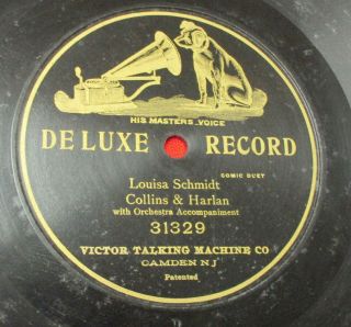 Collins & Harlan 12 " 78 Rpm Victor Deluxe 31329 Minstrel V,