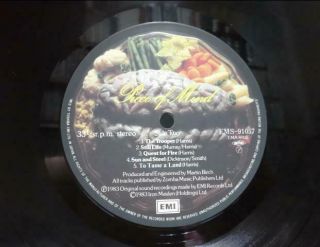 IRON MAIDEN / PIECE OF MIND,  RARE JAPAN ORIG.  1983 EMI LP w/INSERT NM 3