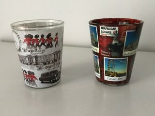England Shot Glasses Without Tags