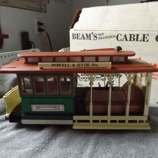 Jim Beam San Francisco Cable Car Train Decanter W/ Box - - Advertising