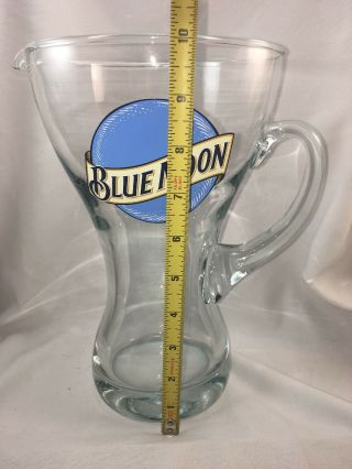 Collectible BLUE MOON 60 oz.  Rare Pilsner Glass Beer Pitcher 2