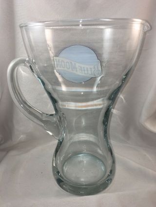 Collectible BLUE MOON 60 oz.  Rare Pilsner Glass Beer Pitcher 3