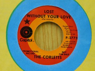 The Corletts Funk Soul 45 Lost Without Your Love Bw I 