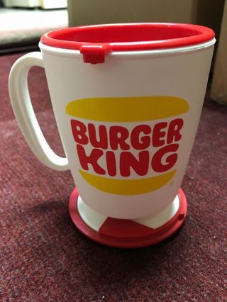 Vintage Burger King Coffee Cup Collectible Travel Mug