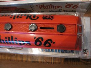 Phillips 66 Gas Oil Tanker MACK B Semi Truck Bank 1/32 JMT Toy Lights OK Ltd Ed 4